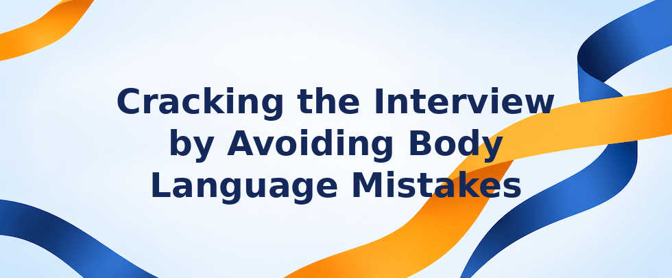 Body language mistakes in job interviews