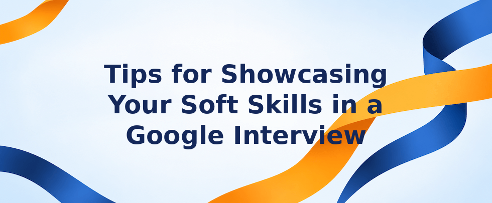 Showcasing soft skills in a Google interview