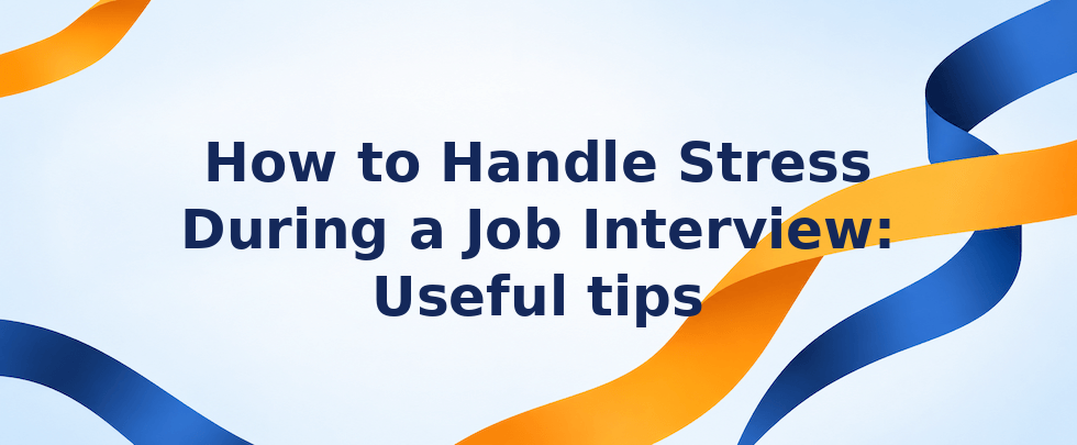 How to handle stress during a job interview