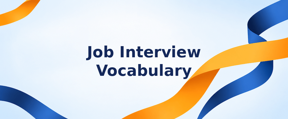 Job interview vocabulary
